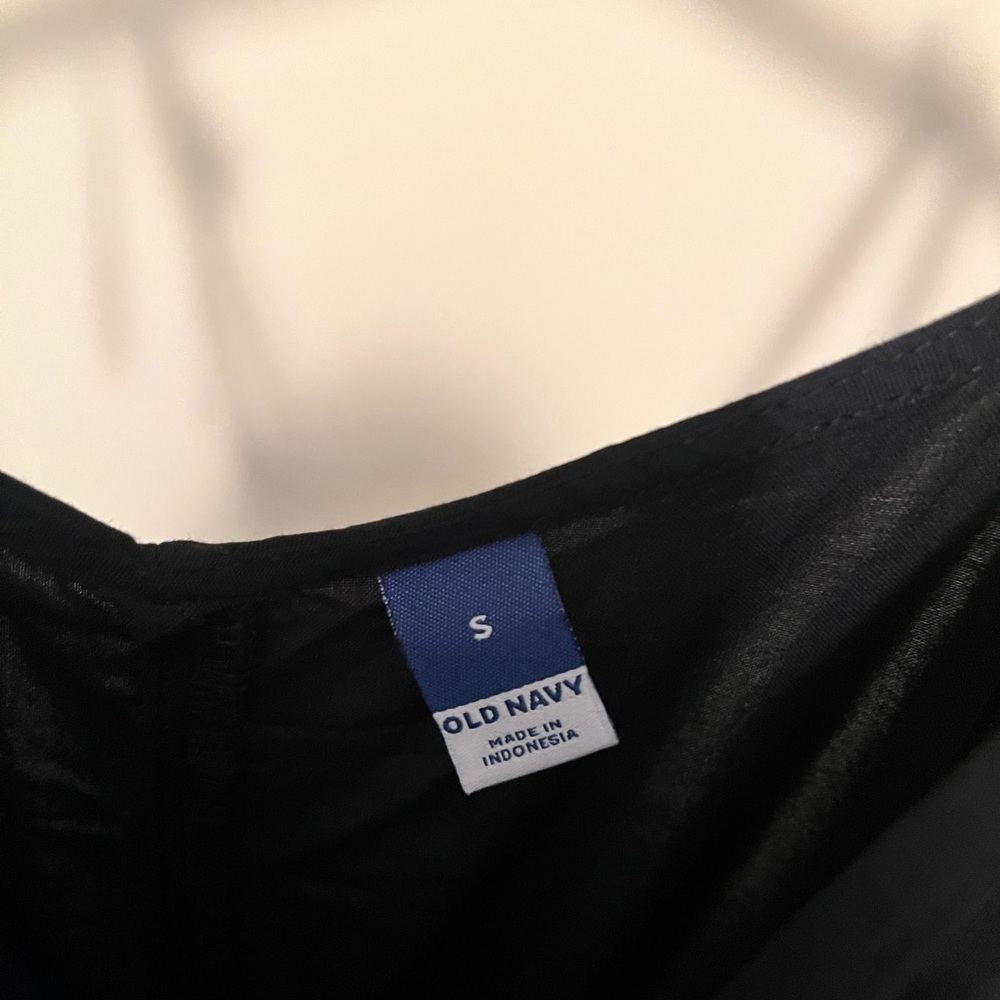 Old Navy Black Tie Shoulder Jumpsuit - Picture 6 of 7